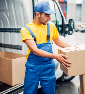 Cargo Delivery Service Male Courier Unload Truck P63ybag 1.png